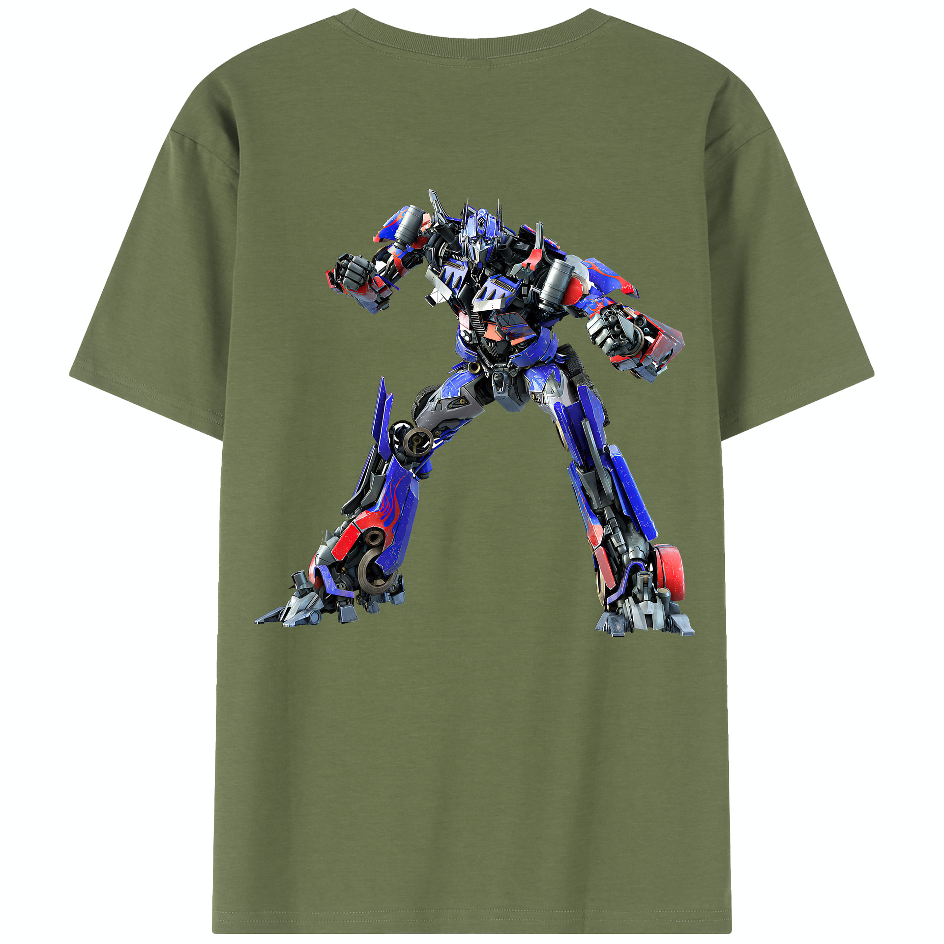 （画像用） Transformers トランスフォーマー 綿100％半袖Tシャツ（背面プリント）